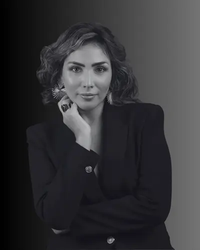 Maria Belen Rivarola – Soprano | Black and White Portrait Black and white portrait of Soprano Maria Belen Rivarola, opera singer managed by Trucco Management