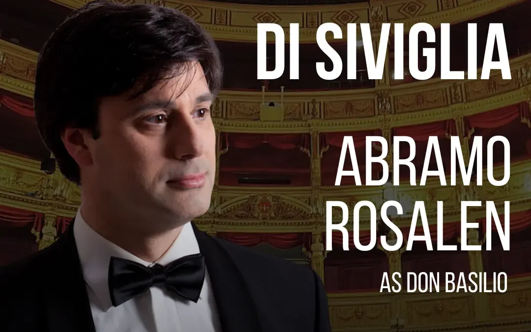 Abramo Rosalen sings Don Basilio in Il Barbiere di Siviglia at Teatro Verdi Trieste