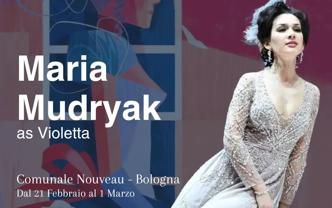 Maria Mudryak stars as Violetta in La traviata at Comunale Nouveau Bologna