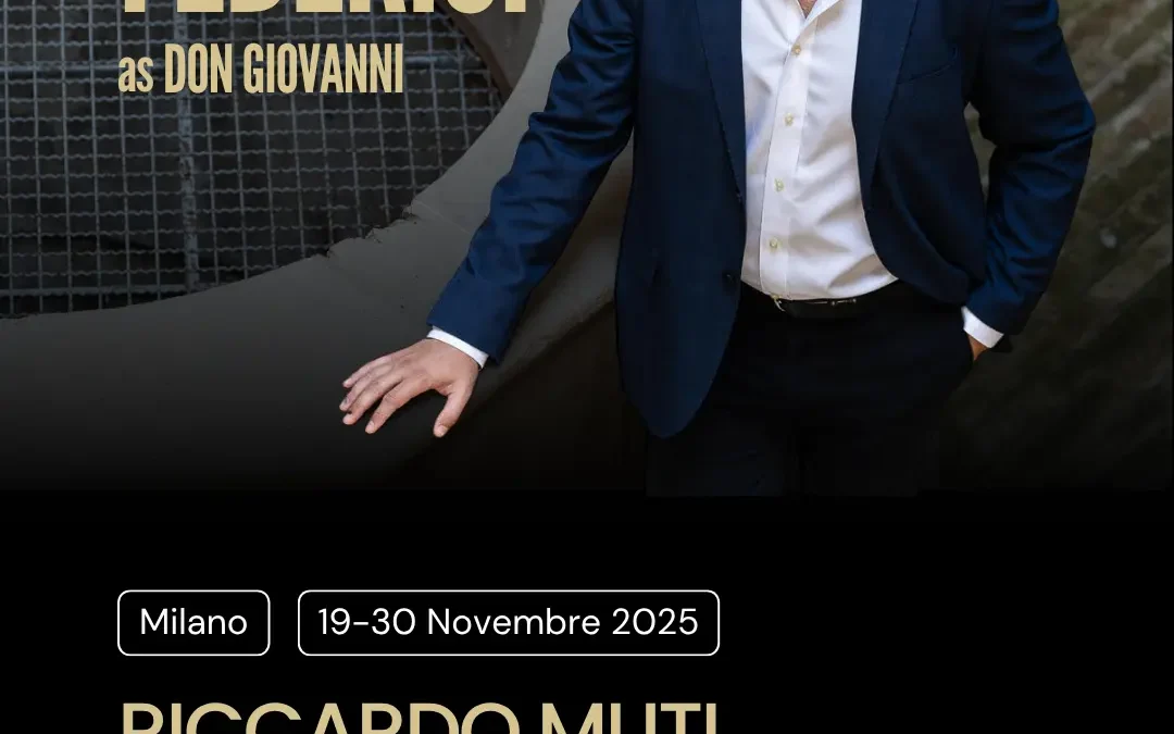 Christian Federici stars as Don Giovanni at Riccardo Muti’s Italian Opera Academy 2025