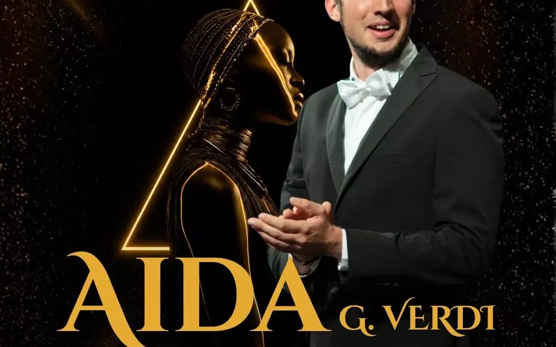 poster of Adriano Gramigni, bass, performing Il re in Verdi’s Aida at Circo Massimo on july 2026