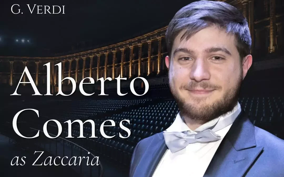 poster of Alberto Comes performing as Zaccaria in Nabucco Macerata on July 2026